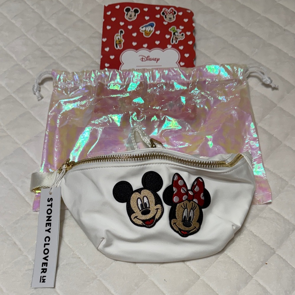 Stoney Clover Lane White Disney Character Pouch